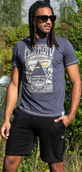 D555 HANLEY Official Pink Floyd Crew Neck T-Shirt Dark Grey - T-krekli - T-krekli - 2XL-14XL
