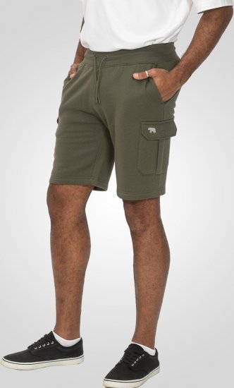 D555 Wigan 1 Elasticated Waist Fleece Cargo Shorts Khaki - Sporta bikses un šorti - Sporta bikses un Sporta šorti - 2XL-12XL