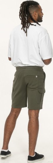 D555 Wigan 1 Elasticated Waist Fleece Cargo Shorts Khaki - Sporta bikses un šorti - Sporta bikses un Sporta šorti - 2XL-12XL
