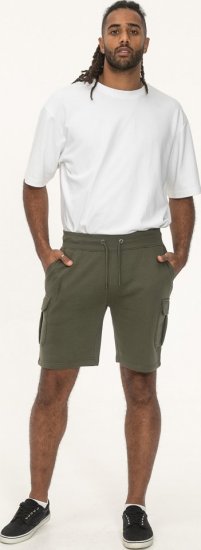 D555 Wigan 1 Elasticated Waist Fleece Cargo Shorts Khaki - Sporta bikses un šorti - Sporta bikses un Sporta šorti - 2XL-12XL