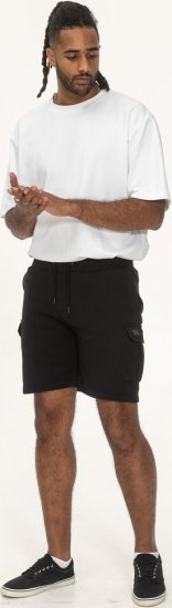 D555 Wigan 2 Elasticated Waist Fleece Cargo Shorts Black - Sporta bikses un šorti - Sporta bikses un Sporta šorti - 2XL-12XL