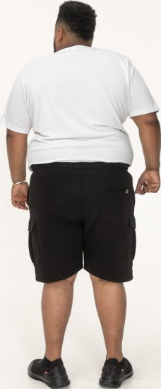 D555 Wigan 2 Elasticated Waist Fleece Cargo Shorts Black - Sporta bikses un šorti - Sporta bikses un Sporta šorti - 2XL-12XL