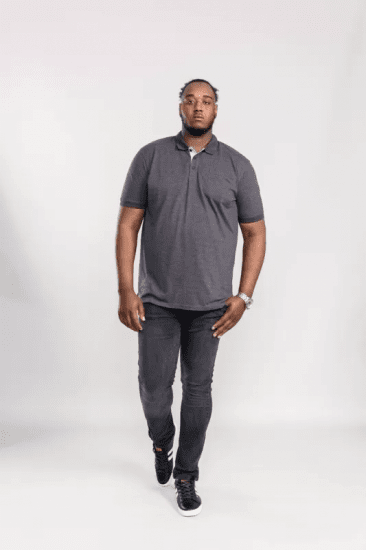 D555 Grant Polo Shirt Charcoal - Polo krekli - Polo krekli - 2XL-8XL