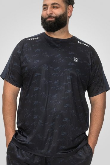 D555 Solihull Dry Wear Light Weight Poly Crew Neck T-Shirt Navy - Sporta apģērbs & outdoor - Liela izmēra sporta apģērbi vīriešiem