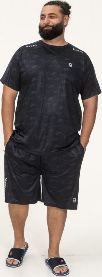 D555 Solihull Dry Wear Light Weight Poly Crew Neck T-Shirt Navy - Sporta apģērbs & outdoor - Liela izmēra sporta apģērbi vīriešiem