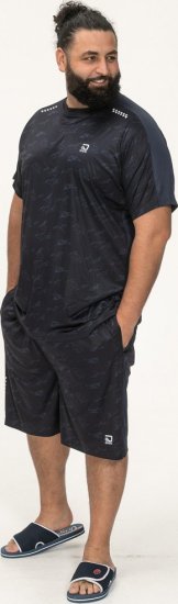 D555 Solihull Dry Wear Light Weight Poly Crew Neck T-Shirt Navy - Sporta apģērbs & outdoor - Liela izmēra sporta apģērbi vīriešiem
