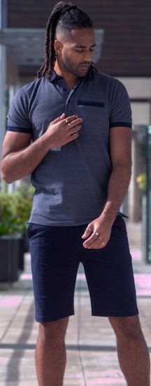 D555 Newcastle Polo Shirt Grey - Polo krekli - Polo krekli - 2XL-8XL