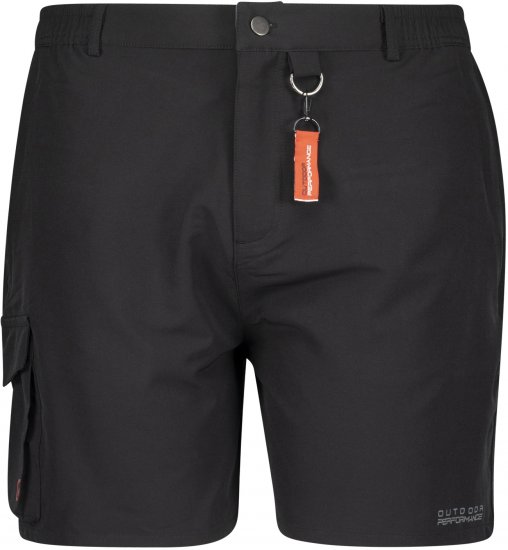 Adamo Tim Outdoor Shorts Black - Liela izmēra apģērbi - Lieli apģērbu izmēri vīriešiem
