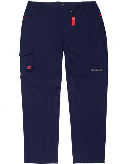 Adamo Tobias Outdoor Zipp-off Pants Navy - Sporta apģērbs & outdoor - Liela izmēra sporta apģērbi vīriešiem