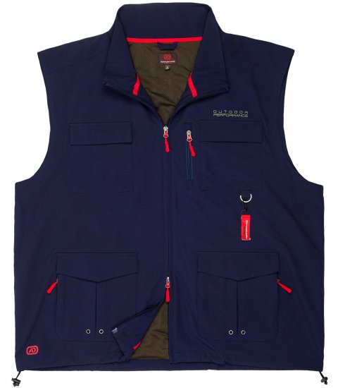 Adamo Tommy Outdoor Vest Navy - Sporta apģērbs & outdoor - Liela izmēra sporta apģērbi vīriešiem