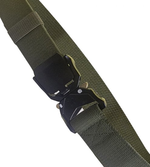 D555 Dale Tactical Stretch Webbing Belt with Heavy Duty Quick Release Buckle Khaki - Jostas - Liela izmēra Jostas - W40-W70/2XL-8XL