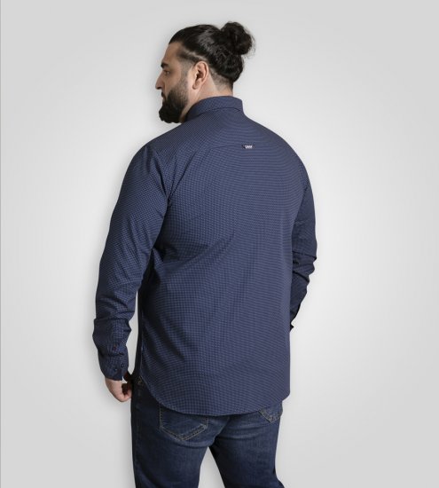 D555 Middlesbrough Long Sleeve AOP Micro Blue Shirt Navy - Krekli - Krekli - 2XL-8XL