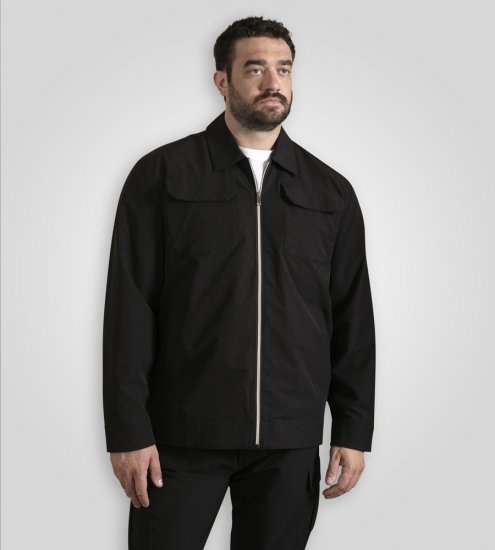 D555 Wimbledon Couture Stretch Jacket with Zipper Black TALL SIZE - Jakas & Lietus apģērbs - Jakas - 2XL-12XL