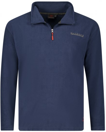 Adamo Vancouver Fleece Sweater Navy - Sporta apģērbs & outdoor - Liela izmēra sporta apģērbi vīriešiem