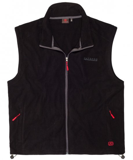 Adamo Montreal Fleece Vest Black - Sporta apģērbs & outdoor - Liela izmēra sporta apģērbi vīriešiem