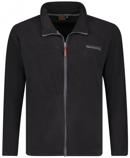 Adamo Tampa Fleece Jacket Black TALL SIZES - VĪRIEŠU APĢĒRBS MT-6XLT - Apģērbs gariem vīriešiem