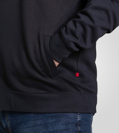 D555 Johnson Zip Through Fleece Sweatshirt with Chest Embroidery Navy - Džemperi un džemperi ar kapuci - Džemperi - 2XL-14XL