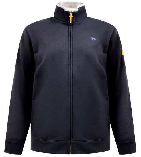 D555 Johnson Zip Through Fleece Sweatshirt with Chest Embroidery Navy - Džemperi un džemperi ar kapuci - Džemperi - 2XL-14XL