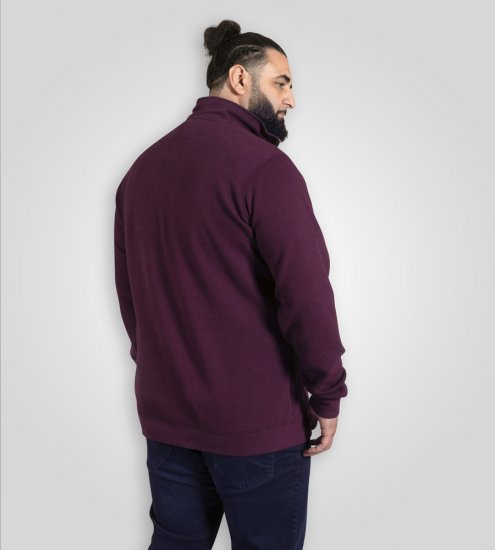 D555 Lancaster Stepēts Džemperis Bordo - Džemperi un džemperi ar kapuci - Džemperi - 2XL-14XL
