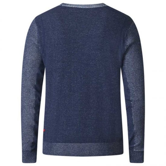 D555 Bryson Crewneck Sweater with Pocket Navy - Džemperi un džemperi ar kapuci - Džemperi - 2XL-14XL