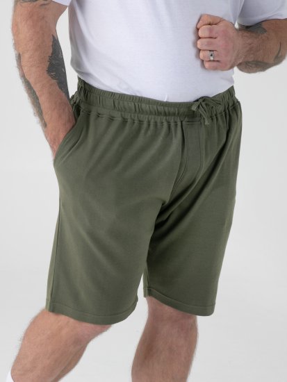 D555 Mitchell 1 Stretch Šorti ar Elastīgu Jostasvietu Khaki - Sporta bikses un šorti - Sporta bikses un Sporta šorti - 2XL-12XL