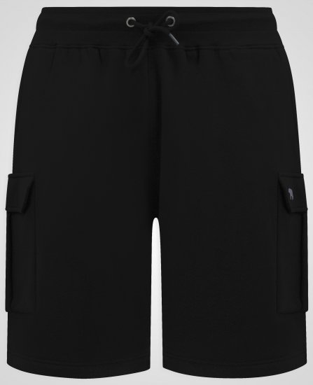 D555 Robinson 1 Fleece Cargo Šorti ar Elastīgu Jostasvietu Melns - Sporta bikses un šorti - Sporta bikses un Sporta šorti - 2XL-12XL