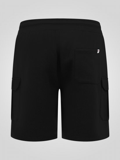 D555 Robinson 1 Fleece Cargo Šorti ar Elastīgu Jostasvietu Melns - Sporta bikses un šorti - Sporta bikses un Sporta šorti - 2XL-12XL