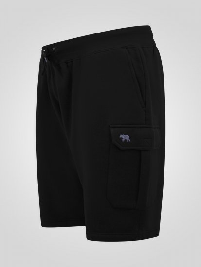 D555 Robinson 1 Fleece Cargo Šorti ar Elastīgu Jostasvietu Melns - Sporta bikses un šorti - Sporta bikses un Sporta šorti - 2XL-12XL