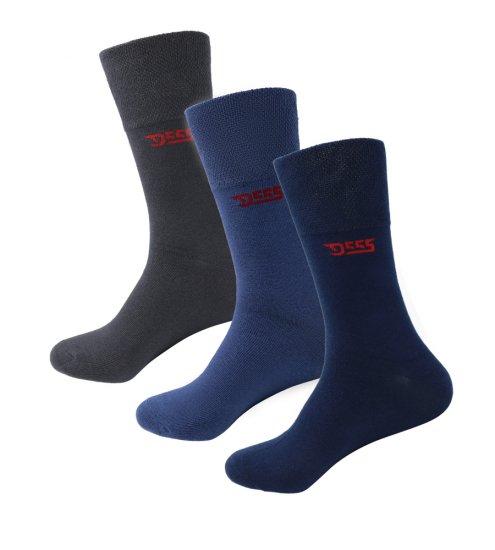 D555 Harold 2 Multi Color Pack of 3 Extra Wide Comfort Fit Socks - Apakšveļa un peldšorti - Apakšveļa - 2XL-8XL