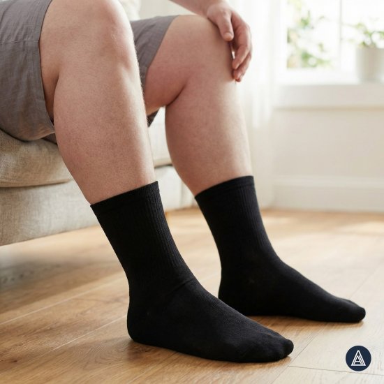 Adamo 189004 Sporta zeķes Melns 2-pack - Apakšveļa un peldšorti - Apakšveļa - 2XL-8XL