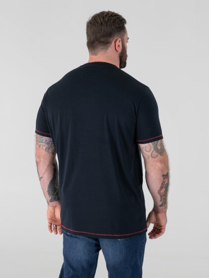 D555 Otto Official Pink Floyd 50th Anniversary T-krekls ar Apdruku Tumši Zils - T-krekli - T-krekli - 2XL-14XL