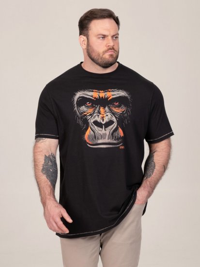 D555 Perkins T-krekls ar apdruku Melna - T-krekli - T-krekli - 2XL-14XL