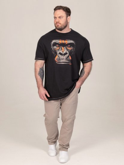 D555 Perkins T-krekls ar apdruku Melna - T-krekli - T-krekli - 2XL-14XL