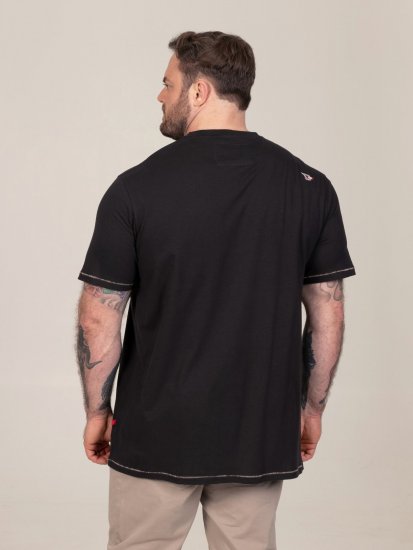 D555 Perkins T-krekls ar apdruku Melna - T-krekli - T-krekli - 2XL-14XL