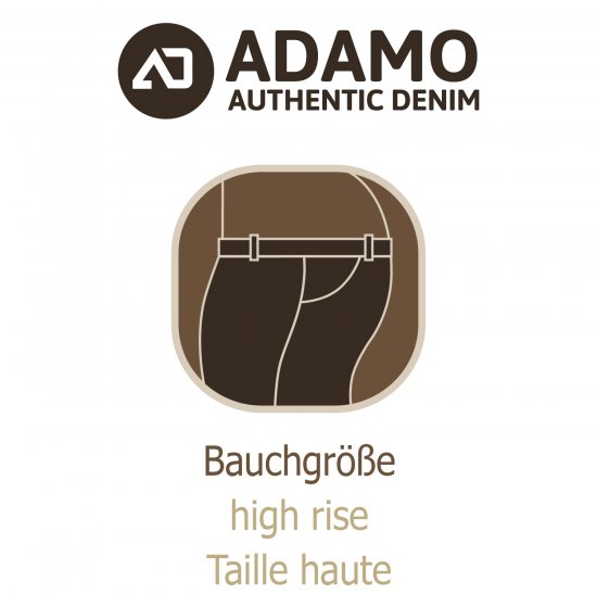 Adamo 5-Pocket High Rise Jeans Medium Blue - Džinsi un bikses - Džinsi un Bikses - W40-W70