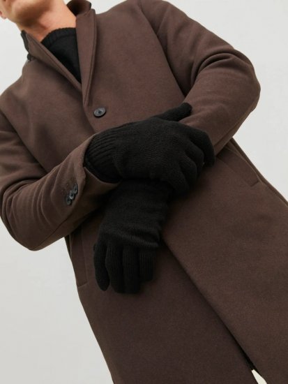 Jack & Jones Barry Adīti cimdi Melns - Cimdi - 