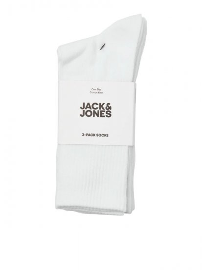 Jack & Jones Charles Tenisa zeķes Balts 3-pack - Apakšveļa un peldšorti - Apakšveļa - 2XL-8XL