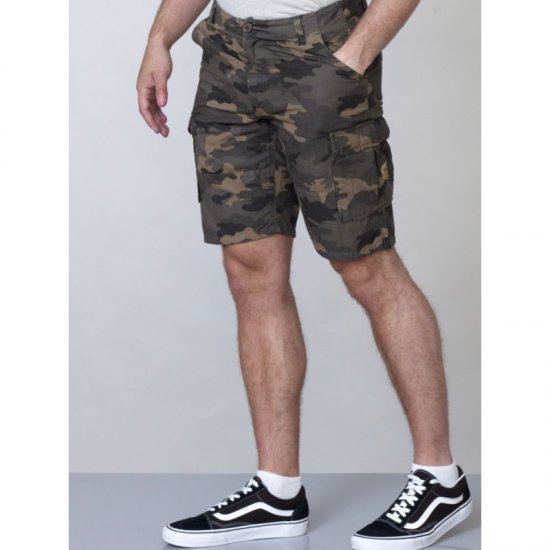 D555 Marty Camo Shorts Green - Šorti - Šorti - W40-W60