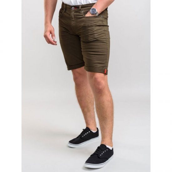 D555 Gilbert Stretch Shorts Khaki - Šorti - Šorti - W40-W60
