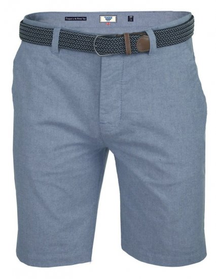 D555 Tiger Stretch Oxford Chino Shorts With Belt - Šorti - Šorti - W40-W60