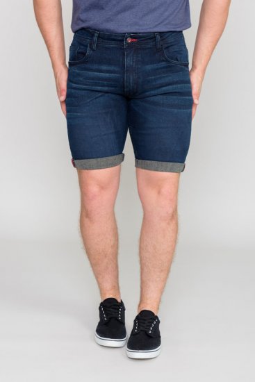 D555 BRENTWOOD Dark Blue Denim Shorts - Šorti - Šorti - W40-W60