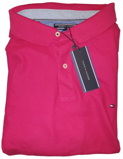 Tommy Hilfiger Classic Polo Dark Pink - Motley trakais aprīļa izpārdošana - 