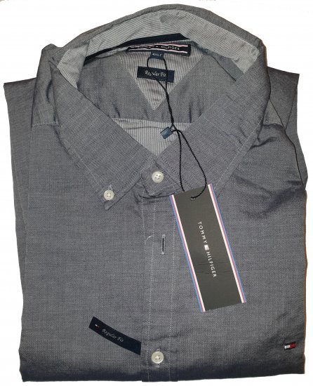 Tommy Hilfiger Two Tone Shirt - Motley trakais aprīļa izpārdošana - 