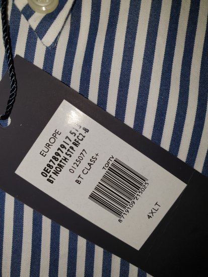 Tommy Hilfiger North Stripe Long Sleeve Shirt Blue/White - Motley trakais aprīļa izpārdošana - 