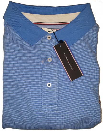 Tommy Hilfiger Jacquard Structure Polo Blue - Motley trakais aprīļa izpārdošana - 
