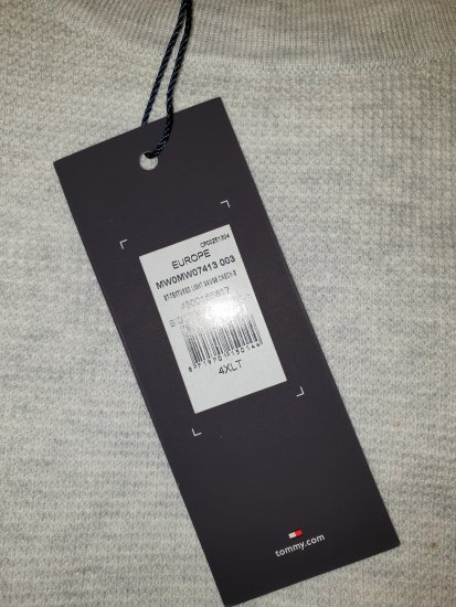 Tommy Hilfiger Sweater Light Grey - Motley trakais aprīļa izpārdošana - 