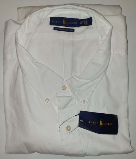 Polo Ralph Lauren Classics White Shirt - Motley trakais aprīļa izpārdošana - 