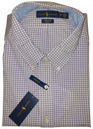 Polo Ralph Lauren 5002 Classic Shirt Purple - Motley trakais aprīļa izpārdošana - 
