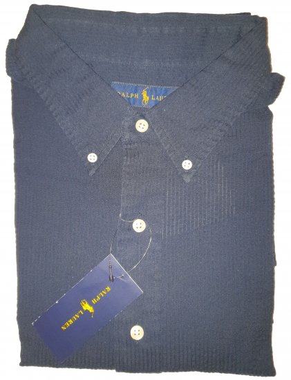 Polo Ralph Lauren TC7I Navy Short Sleeve Shirt - Motley trakais aprīļa izpārdošana - 
