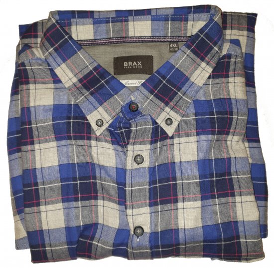Brax 419030 Shirt Blue - Motley trakais aprīļa izpārdošana - 
